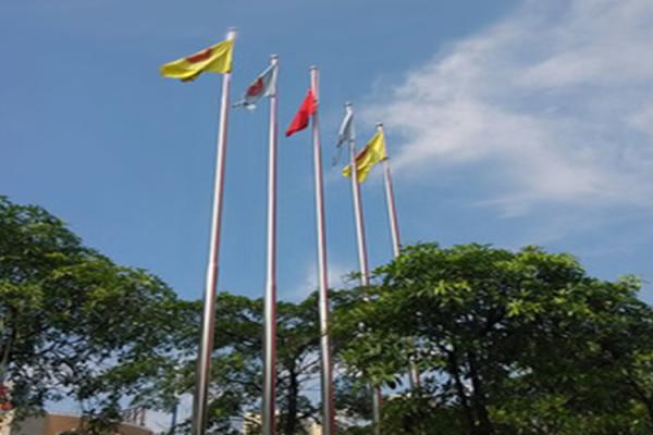 Automatic Control Stainless Steel Flagstaff Remote Distance 50M Flag Raising Time Adjustable