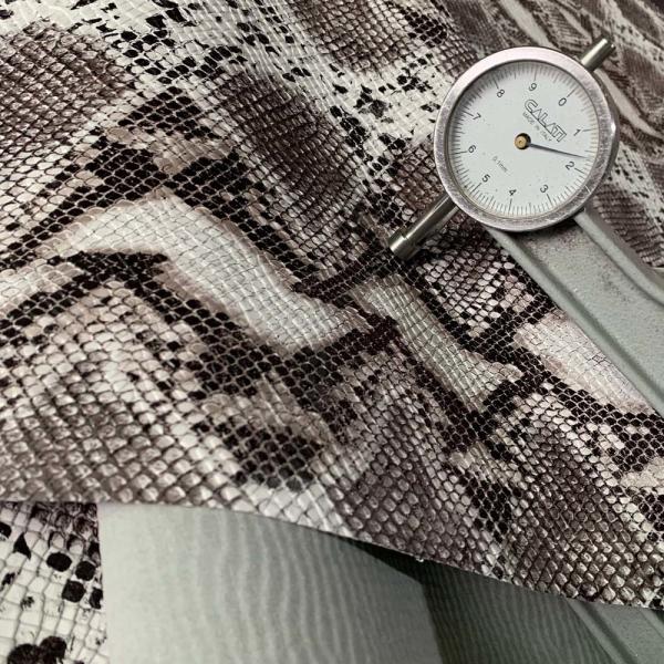 ODM Shoes Decoration Accessories , Microfiber Tiger Woven Leather Fabric