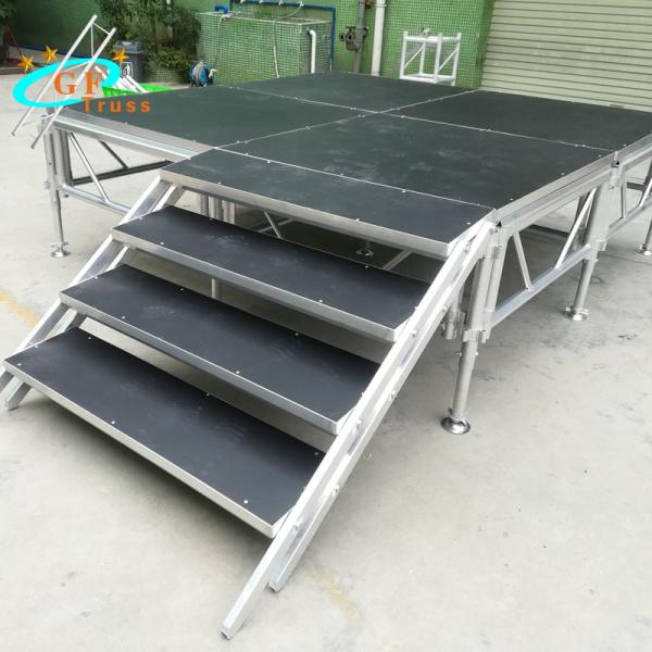 GF performance design Concert Stage dissemble aluminum stage platform with portable stair