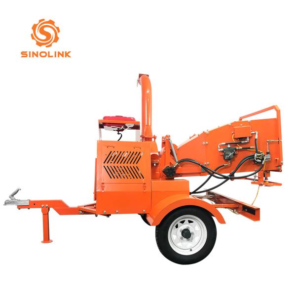 Disc Type 27HP Gasoline Engine Atv Wood Chipper Certification