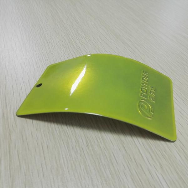 High Glossy Powder Coat Candy Colors , Candy Green Powder Coat Eco - Friendly