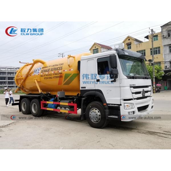 Sinotruk HOWO 6x4 15cbm 16cbm 18cbm 20cbm Vacuum Sewage Suction Truck