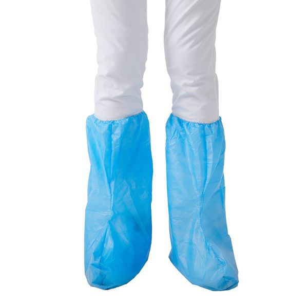 Hubei Haixin Medical Shoe Covers Clean Room Long Boot Isolation Protective Boot Cover Supplier  Disposable Foot Covers Wholesale