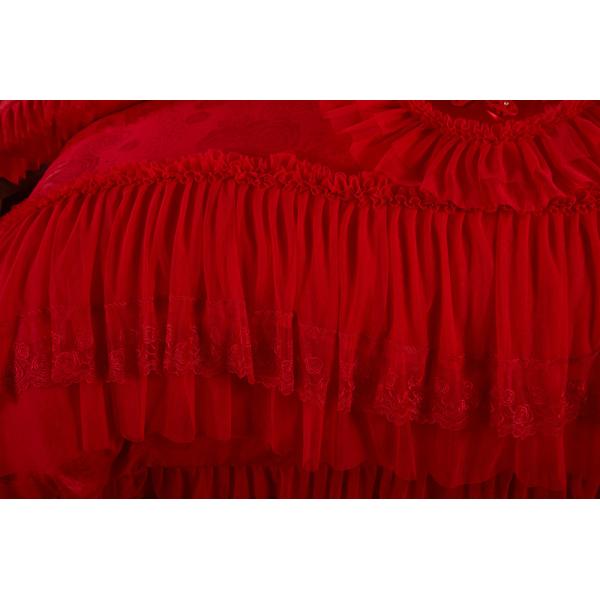 60 Count High End Шнурка Постельное белье Jacquard ткань Королева 100% органического хлопка листовки наборы