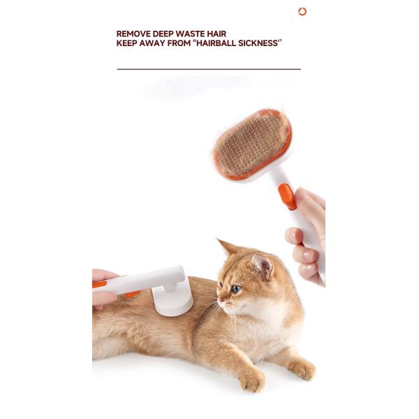 Pet Dog Brush  Hair Removal Grooming Tools Cat One-Button Slicker Self Cleaning Comb