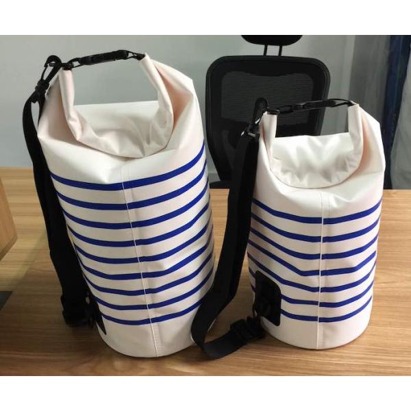 15L PVC Tarpaulin Waterproof Travel Bag With Adjustable Webbing Shoulder Strap