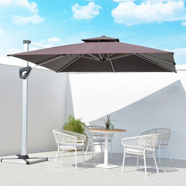 Upgrade Your Garden with Parasol 3.0*3.0M Roma Large Umbrella for Sun Protection and Style