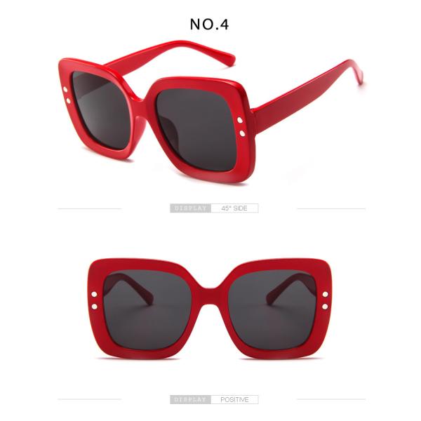 BSCI Oversized Cat Eye Plastic 145MM Gradient Lens Sunglasses