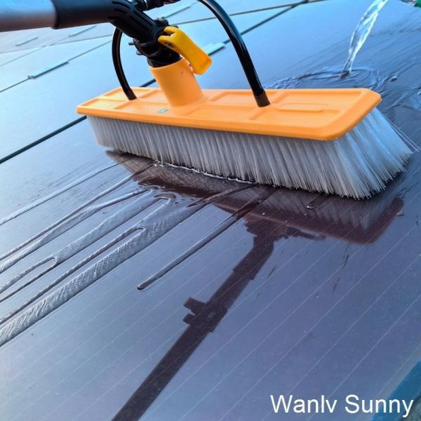 55 Cm Width Brush Head Manual Clean Type Water Powered Cleaning Brush for Solar Panel
