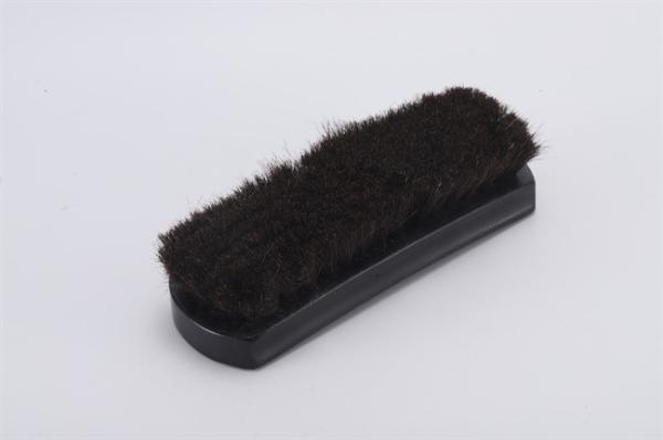 brown boot shoe brush cleaning Wooden Handle Horsehair Pighair PP Bristle Polishing Brush Size Bristle Length