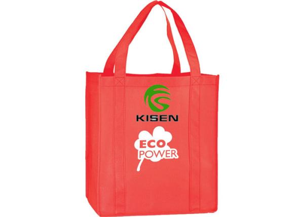 Reusable Non Woven Polypropylene Bags , Supermarket / Grocery Non Woven Carry Bags