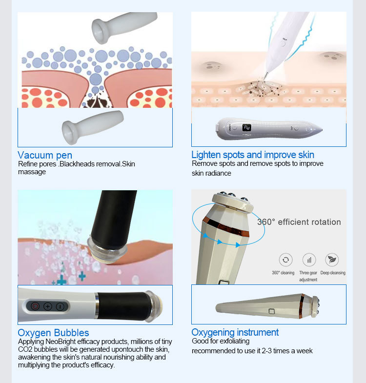 18 In 1 Aqua Exfoliate Oxygen Nourish Repair Facial Bright Spa Professional Device