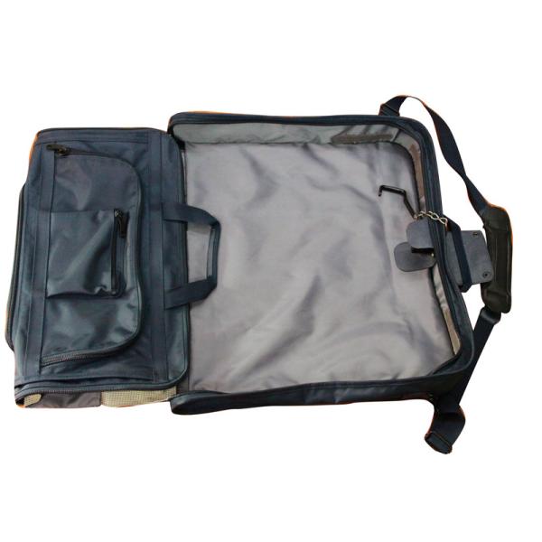 Dark Blueoxford Shouder Reusable Carrier Bags For Men's Suit Garment