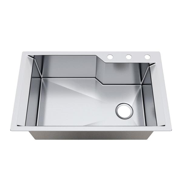 Éviers de cuisine supérieurs d'acier inoxydable de cuvette de double de bâti de