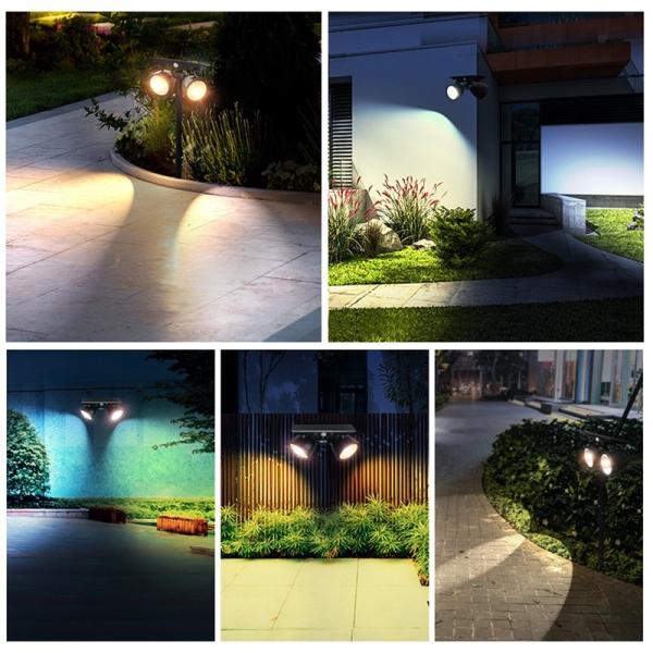 Solar lamp PIR Motion Sensor Security Wall light dusk to dawn  Landscape Yard Garden lawn lighting