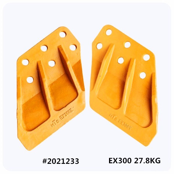 cortador lateral EX300 6 agujeros RH #2021233 piezas de repuesto de excavadora cortadores laterales de cubo