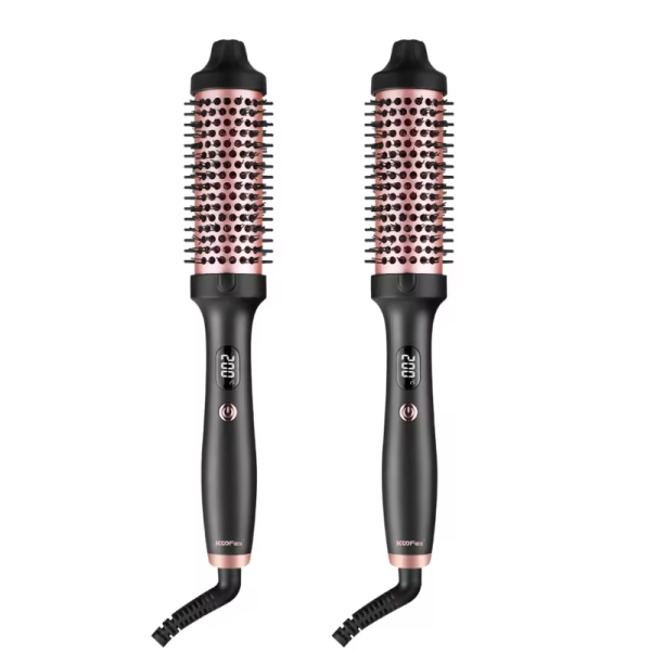 Professional Portable Hair Brush Comb LED Temperature Display PTC Heater Thermal Brushes Fast Heating 65W Multi-Function