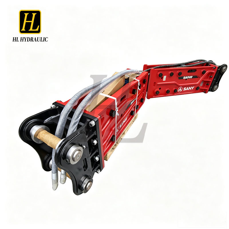 SHY40 Box Type Silenced Top Type Side Type Hydraulic Breaker 140mm Chisel for 18-26 Ton Excavator