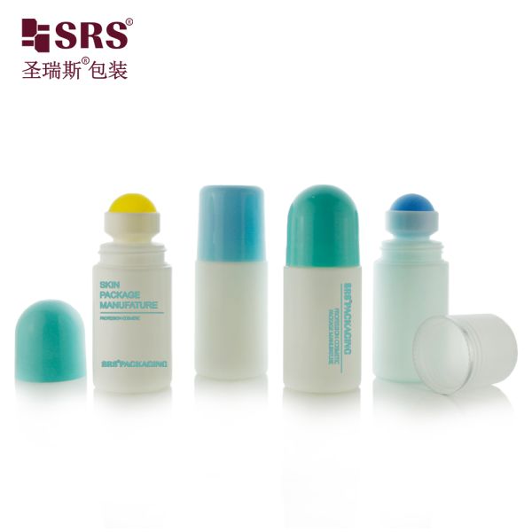 60ml 2 oz Custom Color PP PCR Eco-friendly Plastic Bottle Deodorant Roll on Packaging