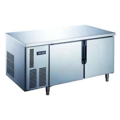2024 Stainless Steel 2 Doors with Recessed Handle Undercounter Work Bench Table Top Fridge