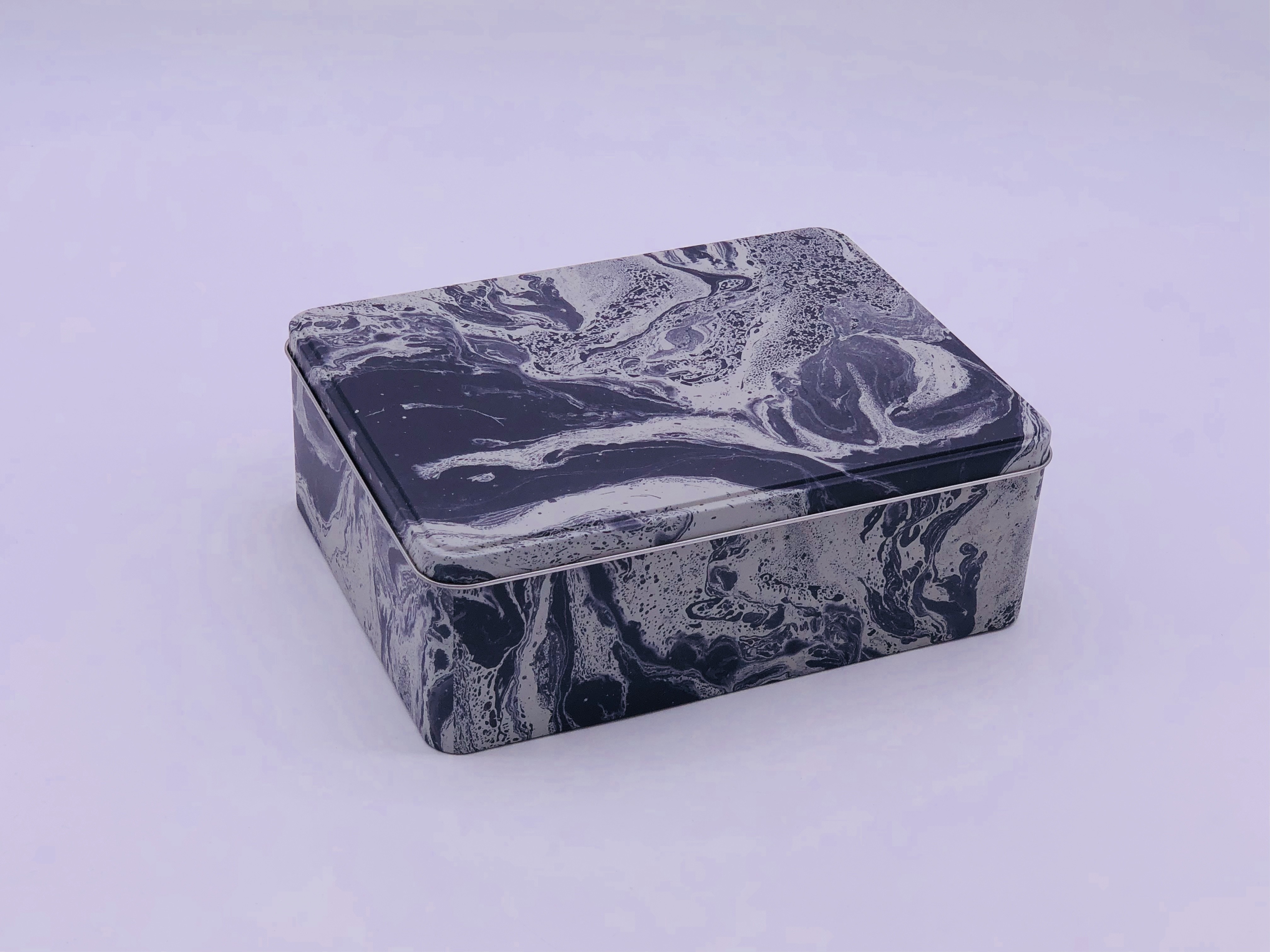 Large Size Gift Storage Rectangle Tin Box / Metal Package Box