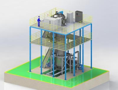 Vácuo do pó de metal (Al, Cu, Fe, etc.)/projeto da atomização de /water gás do Não-vácuo