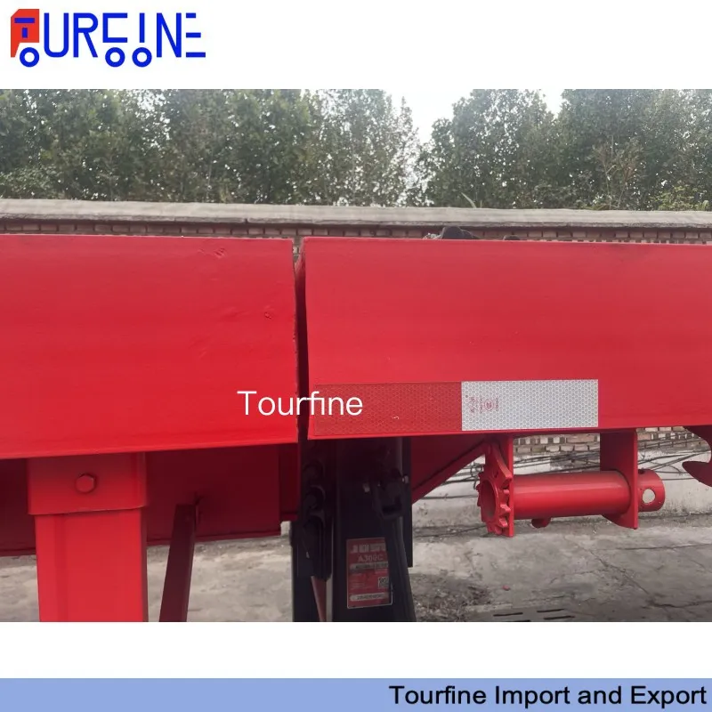 4 Axle 80 Ton Extendable Flatbed Semi Trailer for 40FT and 45FT Container Transport