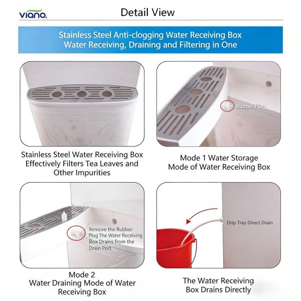 90℃ Heating Commercial RO Water Purifier Vertical With 12L Tank / 10.1