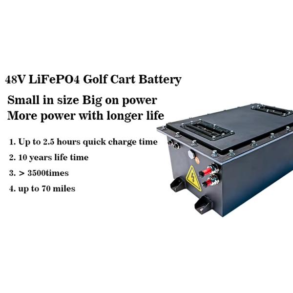 Golf Cart Lithium Battery LiFePO4 Battery 40Ah 50Ah 60Ah 100Ah 300Ah 36V 48V 60V 72V Cycle Life Over 4000 Cycles