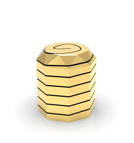 Крышка флакона духов сплава цинка заливки формы цилиндрическая