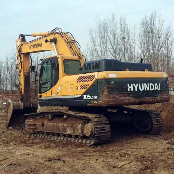 30 Ton Digger Machine Used 305 Hyundai Excavator with High Operating Weight from Korea