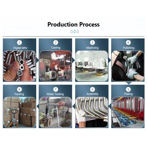 Preservative Stainless Steel Shower Mixer Faucet Bath Shower Taps