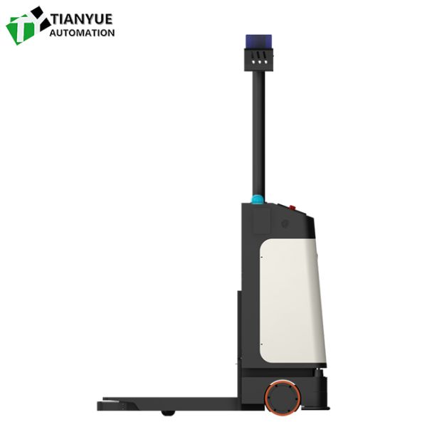 Intelligent Unmanned Forklift with 300mm Lifting Height LiDAR And Vision-based SLAM Navigation and Front Bumper Safety Anti-Collision Edge