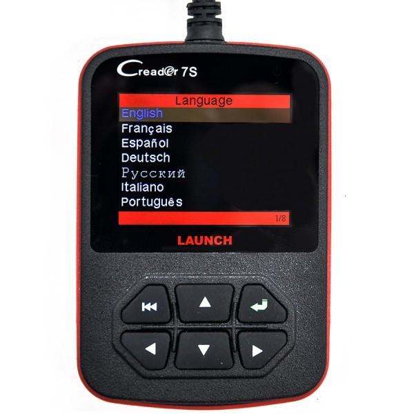 O apoio do leitor de código do lançamento x431 Creader 7S OBDII diagnostica e lubrifica a função de restauração