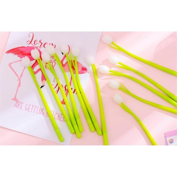 Flor de diseño de tulipán de cambio de color Neutral 0.38mm Oficina de la escuela de la pluma de regalo