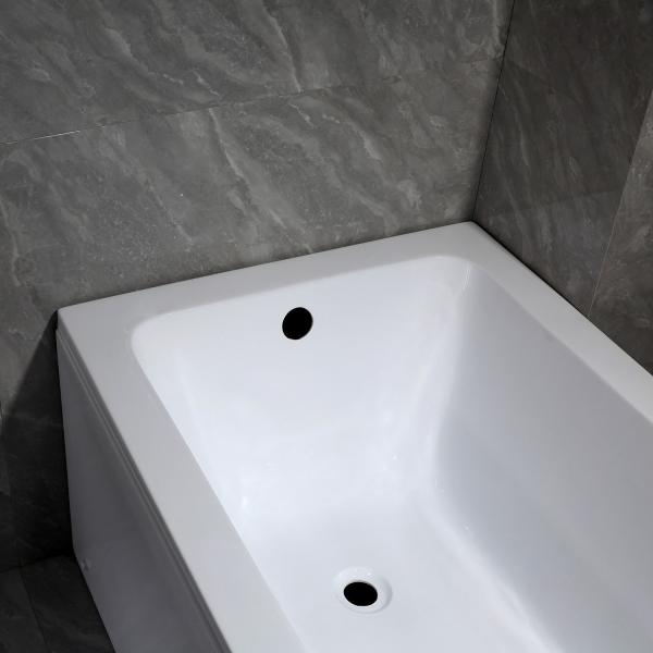 UK Popular Acrylic Skirt Bathtub with Hand Control and Removeable Panels Disassembled