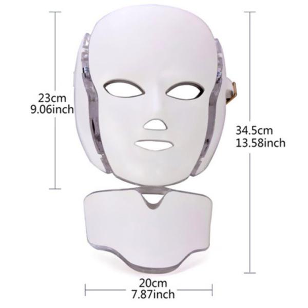 7 Photon Color LED Facial Mask 630nm Red Light Therapy Face Machine