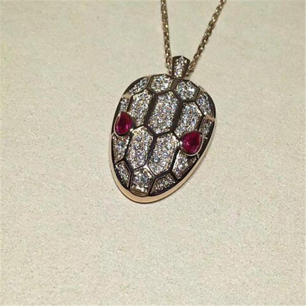 Bi Serpenti series Snakeheads Necklace 18k gold white gold yellow gold rose gold  diamond  necklace