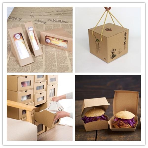 40g 60g 80g Food Grade Brown Kraft Paper For Paper Boxes Making