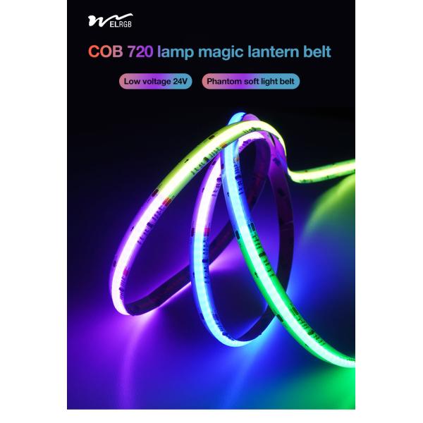 840Leds/M 24V IP65 водонепроницаемый гибкий RGB светодиодный светодиод с голосовым управлением и 3-