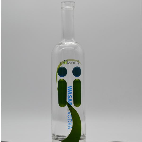 750ml Glass Cylinder Whisky Vodka Bottle 700ml 500ml Wine Glass Frosting for Beverage