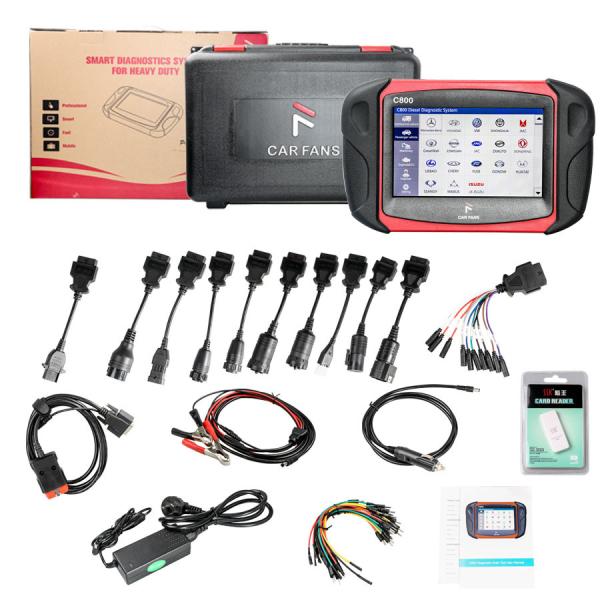 Heavy Duty Vehicle Diagnostic Scan Tool Car Fans C800 Diesel / Gasoline Lightweight