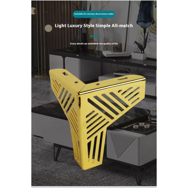 Wanjusheng Best-selling Y-shaped Metal Furniture Legs Cheap Sofa Legs Chair Legs Made of Iron Material