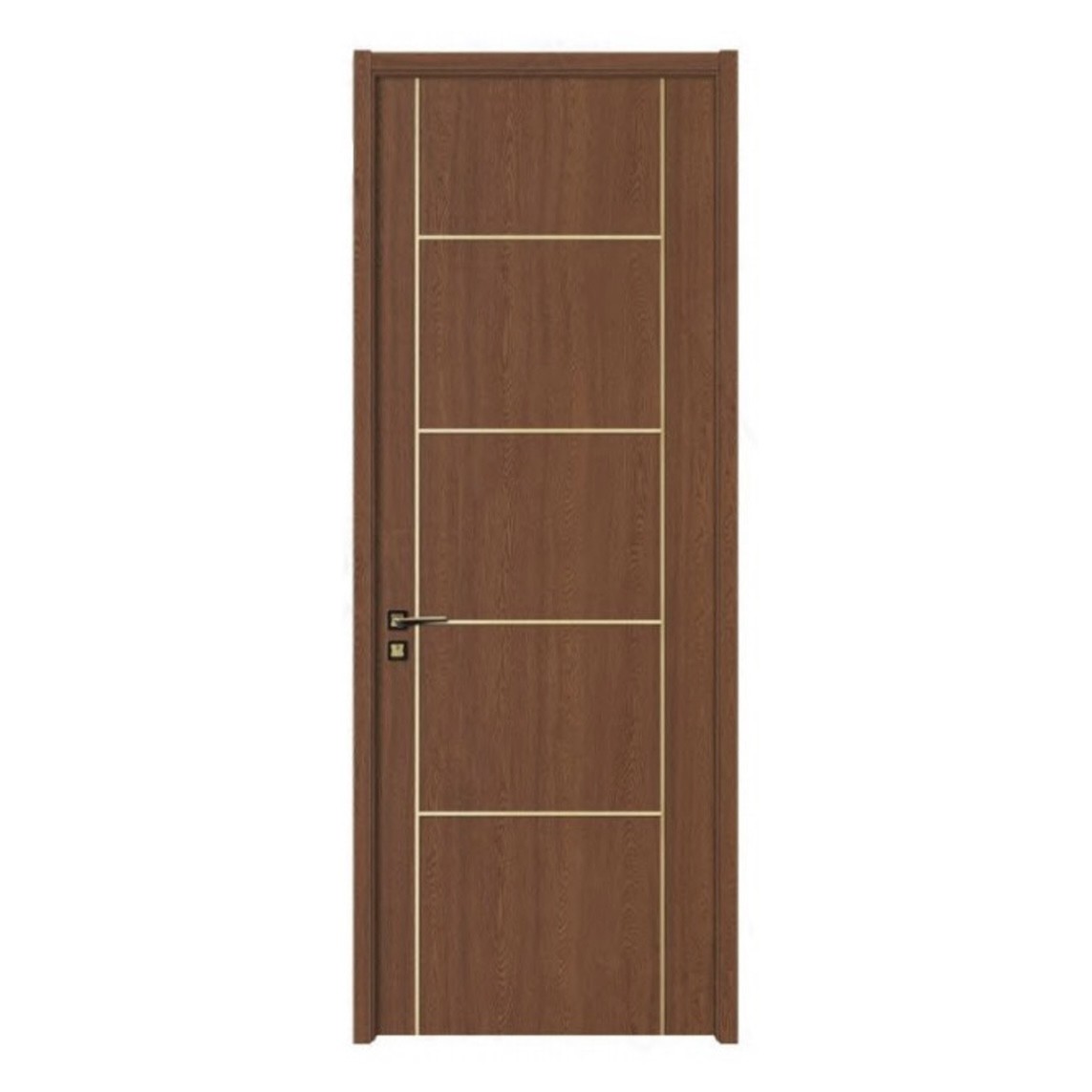 Exterior Room Slab Shaker WPC Door Internal Prehung Wood Composite Other Front Entry Doors for Houses With Smart Lock