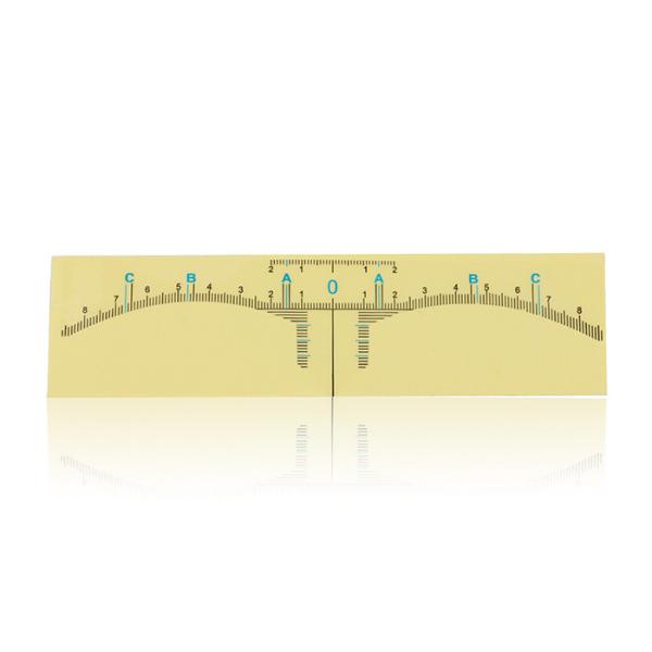 Eyebrow Ruler Sticker Disposable Permanent Makeup Eyebrow Tattoo Stencil Measurement