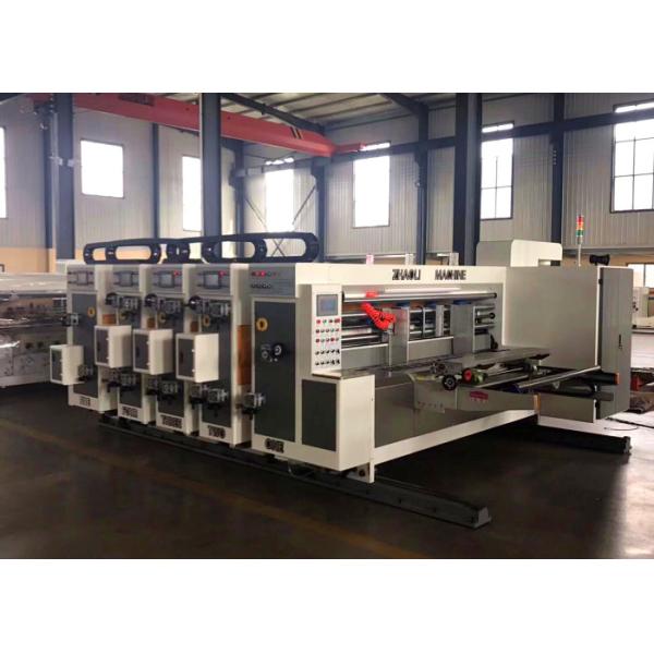 Lead Edge Feeding 4 Colors Carton Box Printing Slotting Die Cutting Machine  /  Automatic Slotting Machine