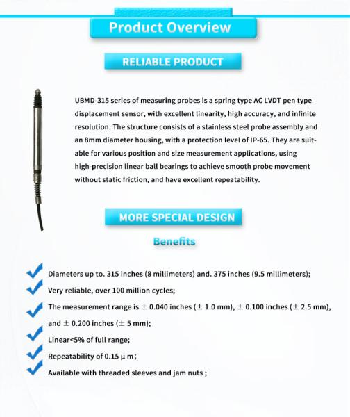 UNIVO UBMD-315 3Vrms Power Transmitter for High Precision Linear Displacement Sensor