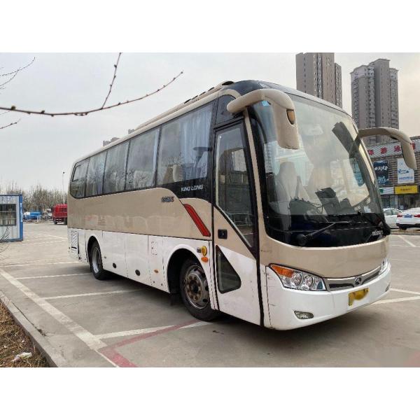 Used Kinglong Bus Model XMQ6802 32 Seats Steel Chassis Left Hand Drive Used Tour Bus