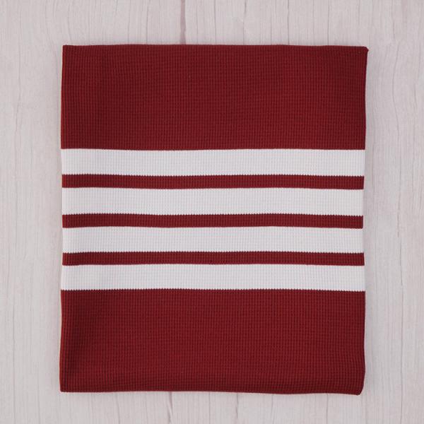 Удобная для кожи и влагоотражающая полосатая вязаная ткань для спортивной одежды