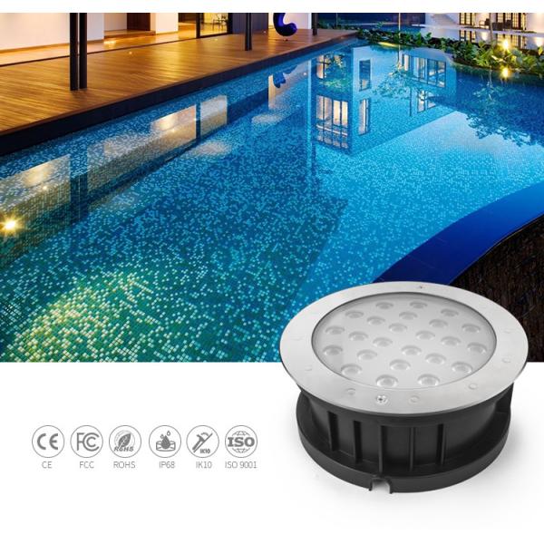 RGB под водой привел фары, 24W 24V привел освещение SS316L пятна регулирует свет бассейна угла